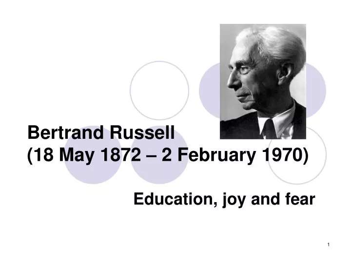bertrand russell 18 may 1872 2 february 1970