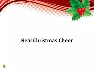 Real Christmas Cheer