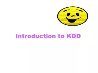 Introduction to KDD