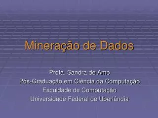 minera o de dados