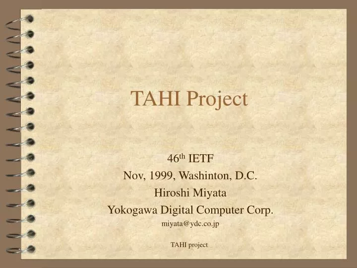 tahi project