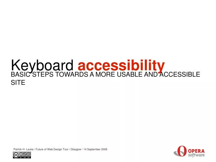 basic steps towards a more usable and accessible site