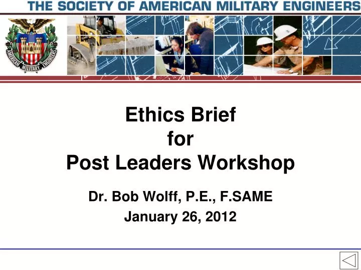 ethics brief for post leaders workshop