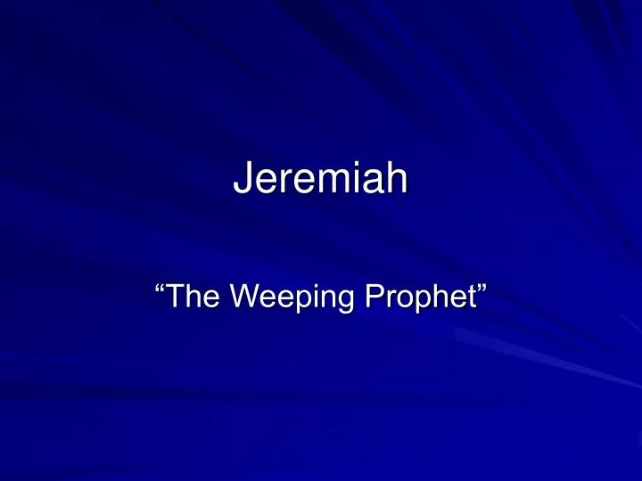 jeremiah