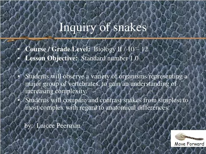 inquiry of snakes