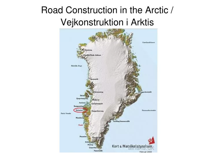 road construction in the arctic vejkonstruktion i arktis