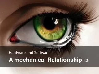 A mechanical Relationship &lt;3