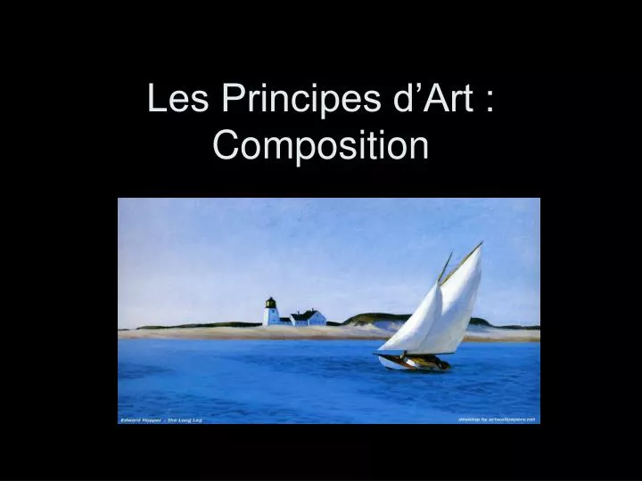 les principes d art composition