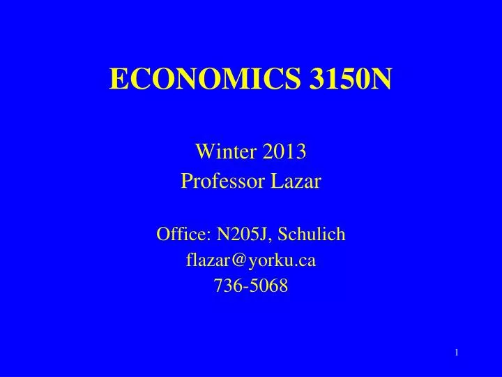economics 3150n