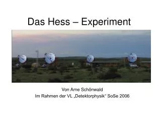 das hess experiment