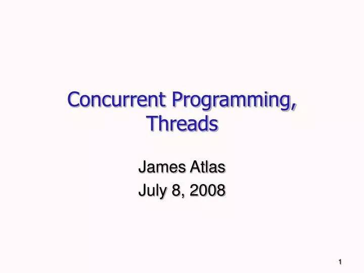 concurrent programming threads