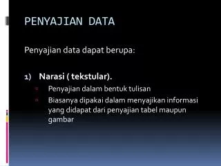 penyajian data