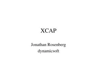 XCAP