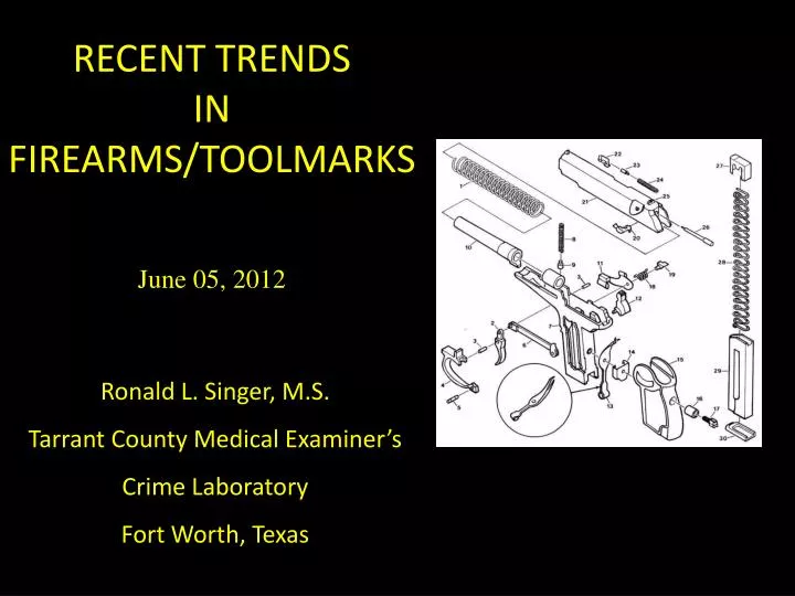 recent trends in firearms toolmarks