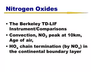 Nitrogen Oxides