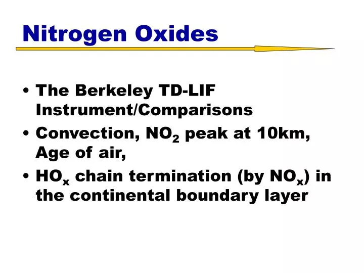 nitrogen oxides