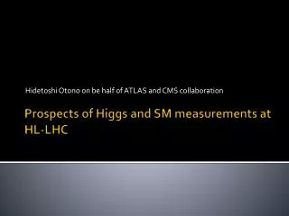 Prospects of Higgs and SM measurements at HL-LHC