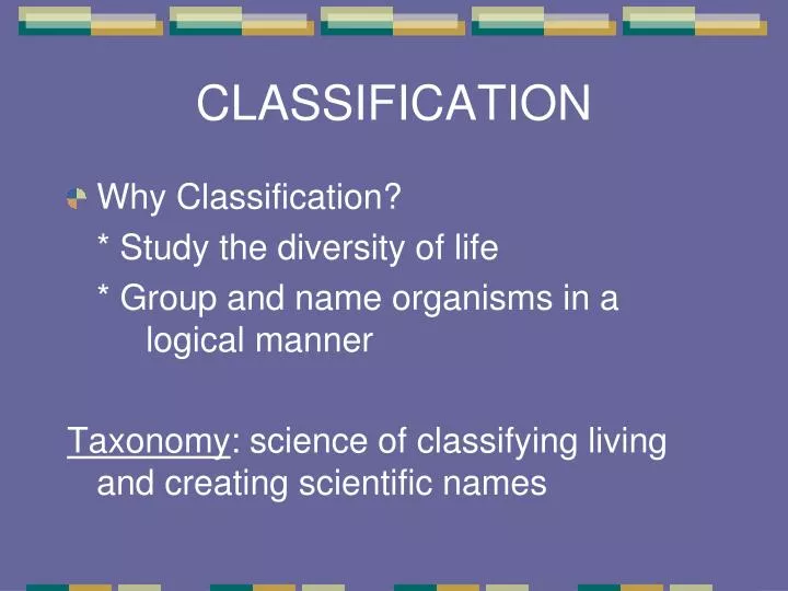 classification