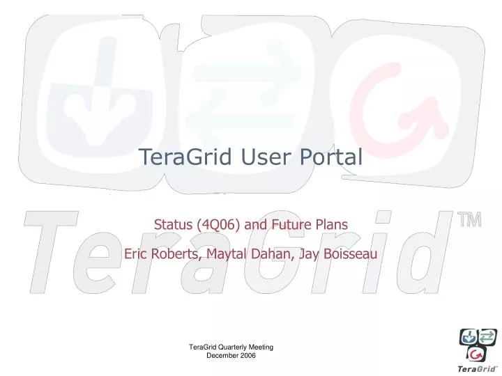 teragrid user portal