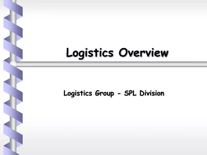 logistics overview