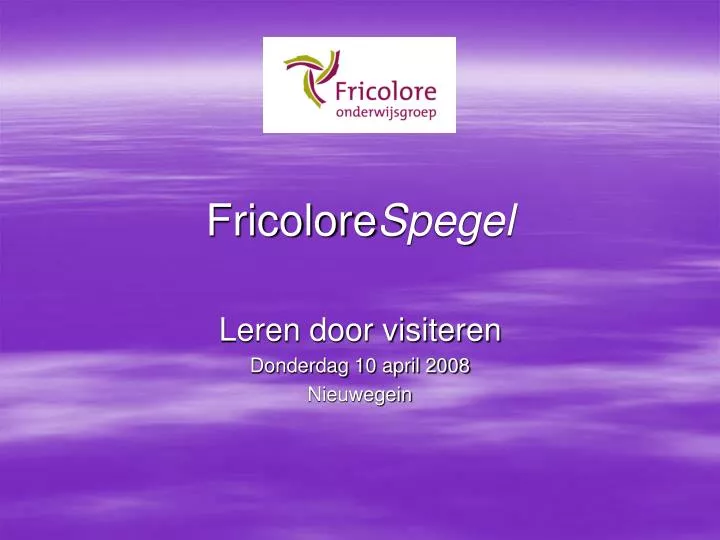 fricolore spegel