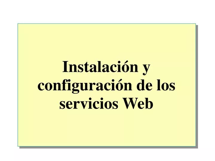 instalaci n y configuraci n de los servicios web