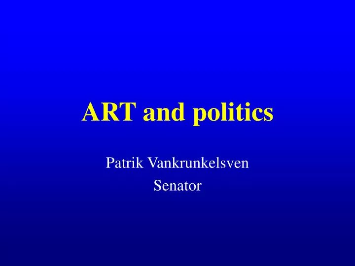 art and politics