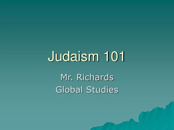 judaism 101