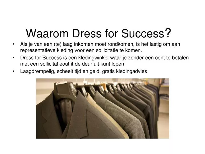 waarom dress for success