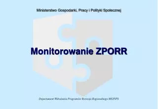 monitorowanie zporr