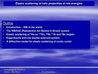Elastic scattering of halo projectiles at low energies