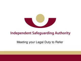 Meeting your Legal Duty to Refer