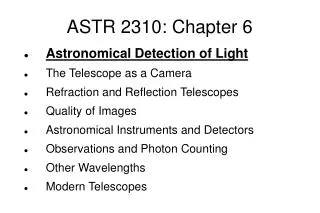 ASTR 2310: Chapter 6