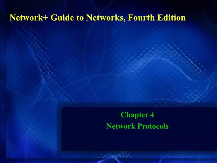 chapter 4 network protocols