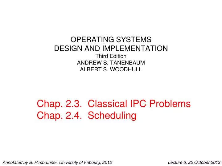 operating systems design and implementation third edition andrew s tanenbaum albert s woodhull