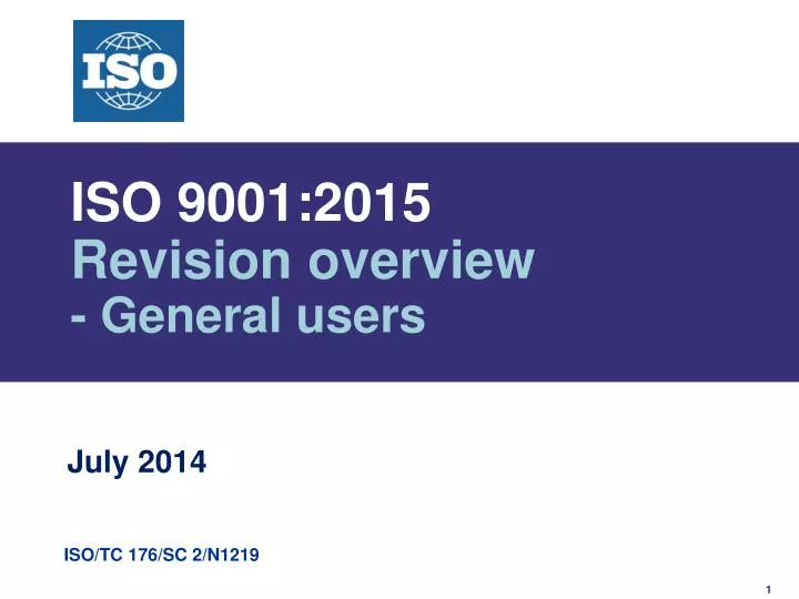 iso 9001 2015 revision overview general u sers