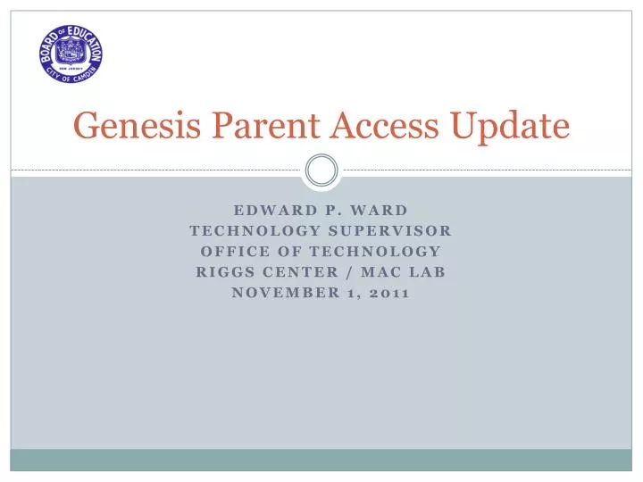 genesis parent access update