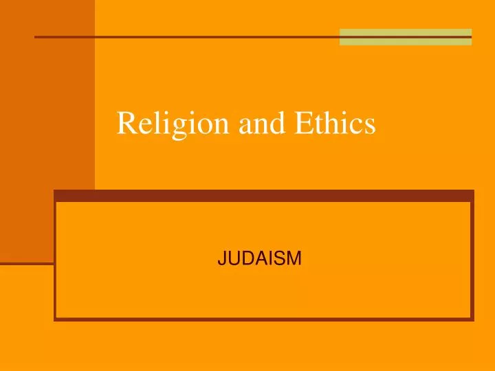 religion and ethics