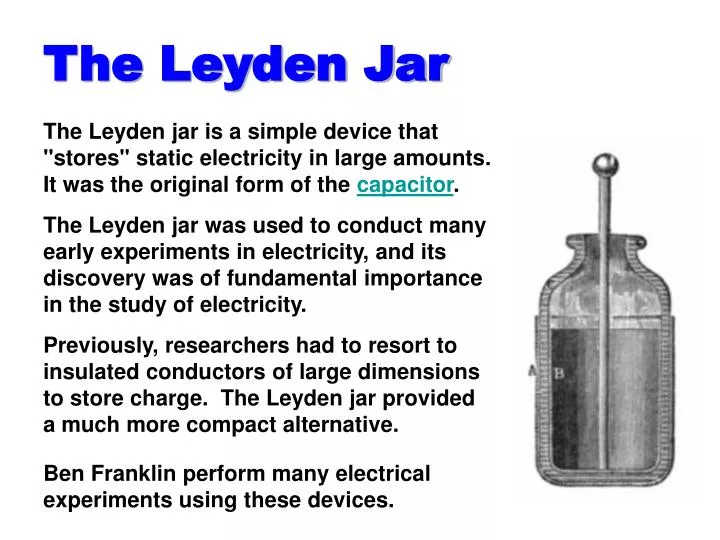 the leyden jar