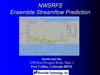 NWSRFS Ensemble Streamflow Prediction
