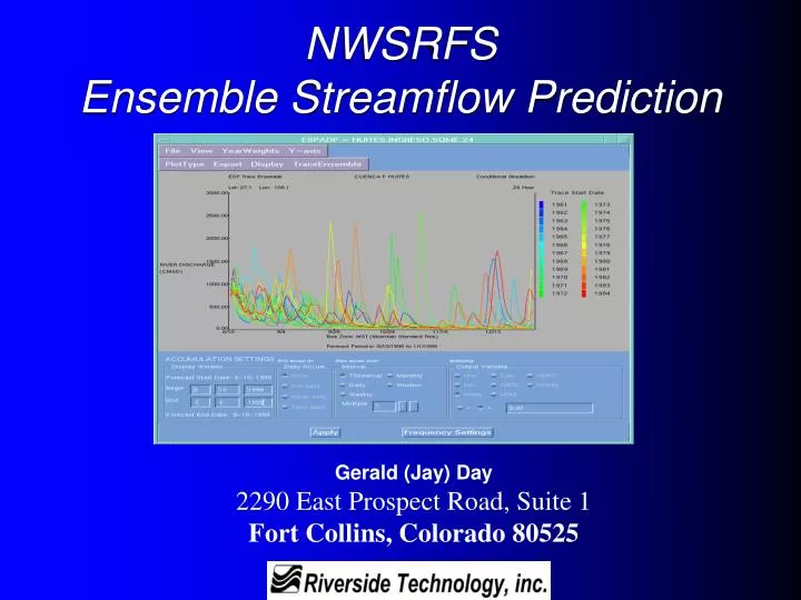 nwsrfs ensemble streamflow prediction