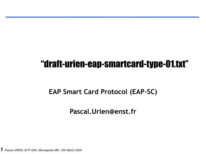 draft urien eap smartcard type 01 txt