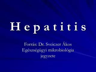 h e p a t i t i s