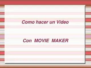 con movie maker