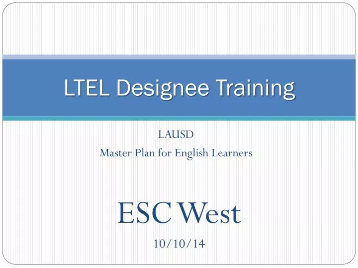 ltel designee training
