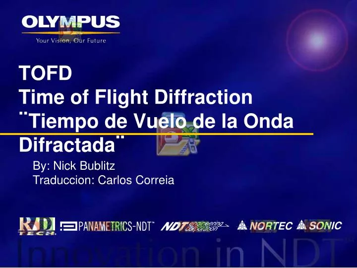 tofd time of flight diffraction tiempo de vuelo de la onda difractada