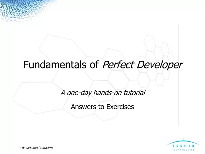 fundamentals of perfect developer