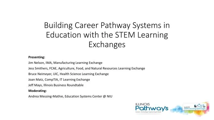 building career pathway systems in education with the stem learning exchanges