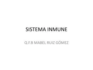 sistema inmune