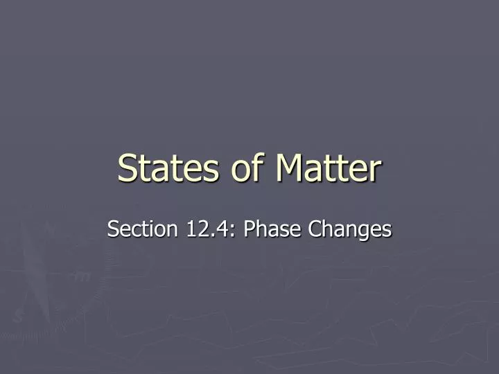 states of matter